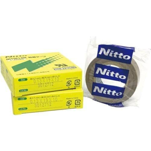 NITOFLON Nitto Tape 973ul-s PTFE Fiberglass Adhesive Tape 973UL-S T0.13mm*W19mm*L10m (10pcs/lot)