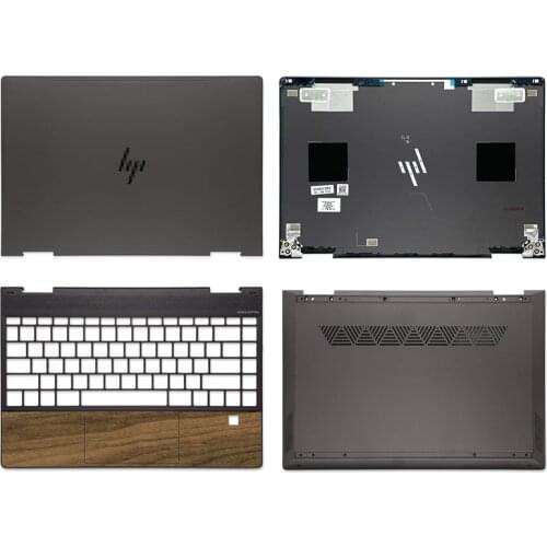 New Original Laptop LCD Back Cover/Bottom Case/Palmrest No Keyboard For Hp ENVY X360 13-AR Series Gray-brown