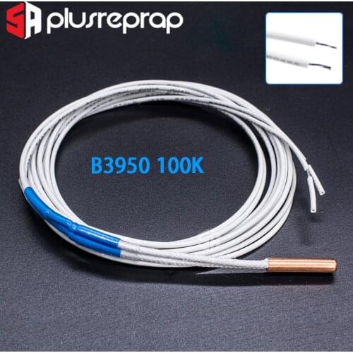 NTC 100K ohm B3950 Thermistor 3x15mm Cartridge Sensor High Temperature for 3D V6 Upgraded Heater Block 3D Printer