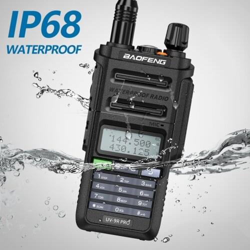 Baofeng UV-9R PRO Walkie Talkie IP68 Waterproof Dual Band 136-174/400-520MHz 50KM Portable Ham Two Way Radio Upgraded Of UV-9R