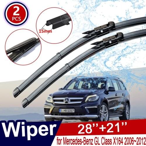 Car Wiper Blades for Mercedes Benz GL-Class GL Class X164 2006~2012 Front Windscreen Window Wipers Car Accessories 2007 2008