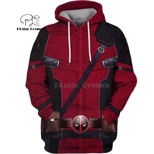 Deadpool 3d printed hoodies women for men Sweatshirt funny Harajuku Halloween cosplay streetwear Drop shipping