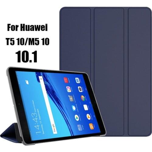Smart Case For Huawei MediaPad T5 10 Tablet cover Stand PU Leather Case For Huawei MediaPad T5 10.1"AGS2-W09/L09 Protector cover