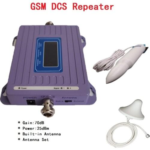 ZQTMAX GSM DCS Cellular signal amplifier 2G 4G Signal Repeater wifi amplifier 900 1800 signal booster + Omni/Ceiling antenna