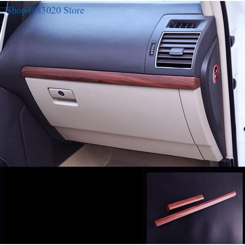 Inner Front Dashboard Center Control Strip Trims Cover For Toyota Land Cruiser Prado FJ 150 2010-2018 ABS Chrome Car Accessories