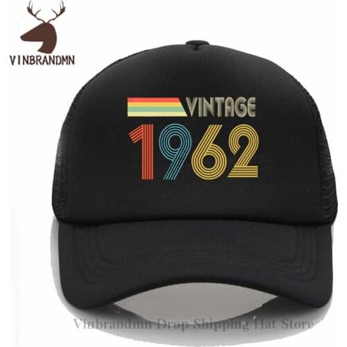 High Quality Vintage Made in 1962 Baseball cap Age to Perfection 59 Years Old Bucket hat Born in 1980 Brand Fashion Fishing hats