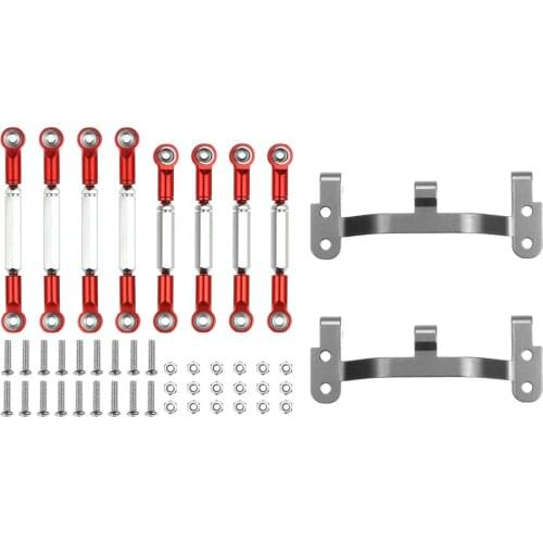 WPL B1 B-1 B14 B-14 B24 B-24 C14 C24 1/16 RC Car Spare Parts Upgrade Metal Pull Rod Steering Pull Rod Servo Rod Pull Rod Base