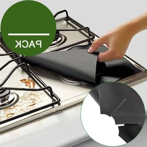 1/2/4/Pcs Gas Stove Cooker Protectors Cover/liner Clean Mat Pad Kitchen Stovetop Protector Kitchen Accessories Mat Cooker Cover