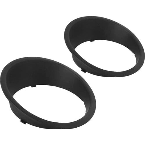 1Pair ABS Front Light Headlight Trim Cover Bezels Black Car Accessories Car Styling for Jeep for Wrangler JK 2007-2017 Headlight