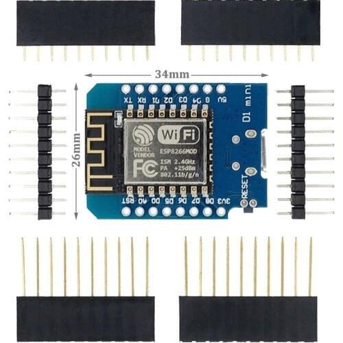 10PCS D1 Mini Mini NodeMcu 4M Bytes Lua WIFI Internet of Things Development Board Based ESP8266