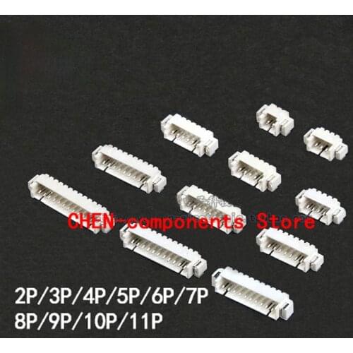 10pcs horizontal sticker 1.25mm pitch connector connector plug-in patch 2P3P4P5P6P7P8P--11P
