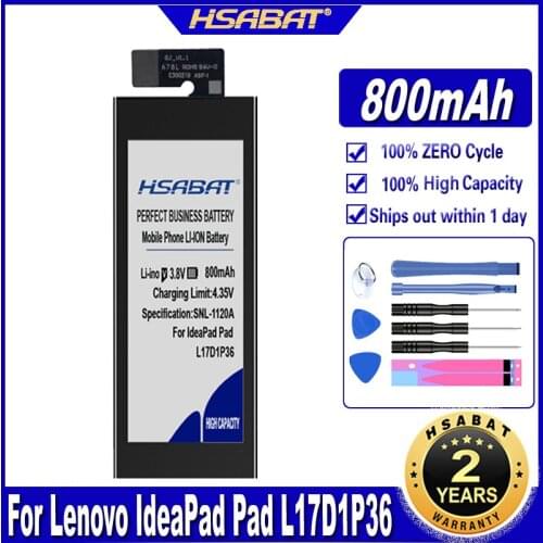 HSABAT L17D1P36 800mAh Battery for Lenovo IdeaPad Pad Batteries