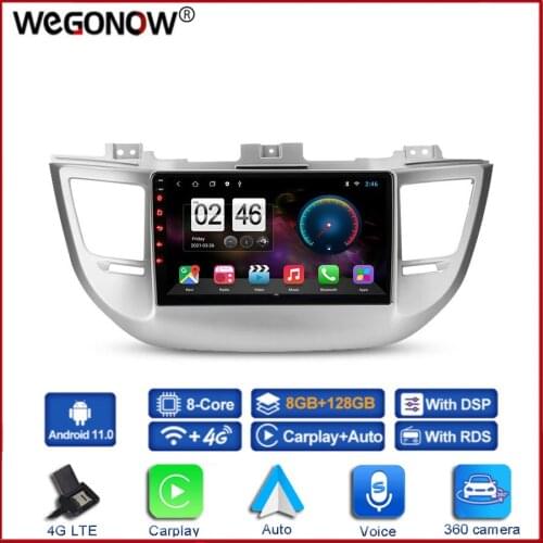 360 Panoramic Camera 6G+128G Android 10.0 Car DVD Player GPS WIFI Bluetooth RDS Radio For Hyundai Tucson 3 2015 2016 2017 2018