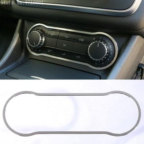 Aluminum Alloy Car Air Condition Panel Decoration Sticker Trim Accessories For Mercedes Benz CLA GLA A-Class 2013-2016 B-Class