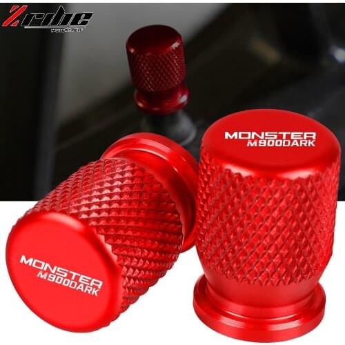 For DUCATI M900 MONSTERDARK MonsterMetallic CNC Aluminum Motorcycle Accessorie Wheel Tire Valve Stem Caps CNC Airtight Covers