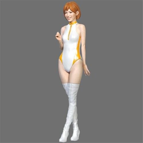 Resin Figure 1/12 Scale Model Kit Japanese Racing Girl Assembling Model Resin Kit Colorless Self-Assembled Toys R179