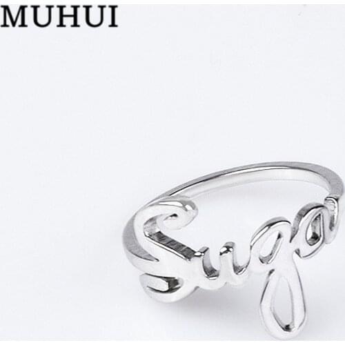 Kpop Group Members SUGA V J HOPE RM JIMIN Rings For Women Size 8# Anillos Mujer