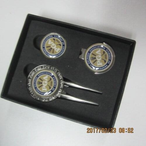 Cardboard packaging Golf Hat Clip and divot tool box set