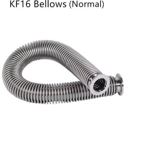 KF16 Normal Type 100-1000mm High Vacuum Bellows Stainless Steel 304 Vacuum Flange Fitting Bellows Pipe Pipe Connector Fitting