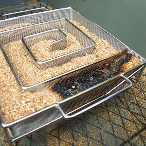 BBQ Grill Barbecue Stainless Steel Round Smoke Box Barbecue Cold Smoke Generator Smoke Net Plate Barbecue Grill Barbecue Tool