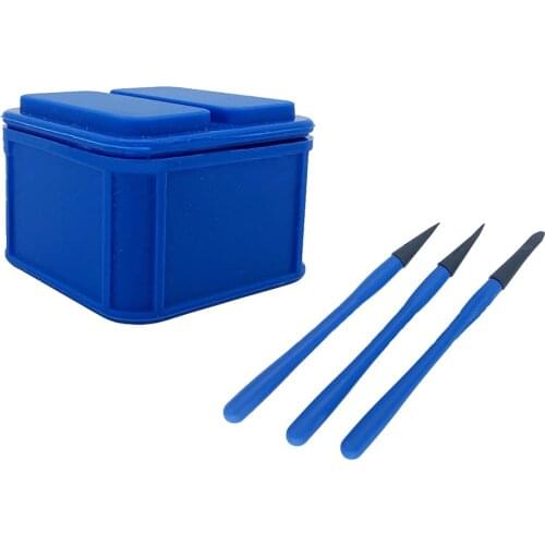 55ml Glue Box Set Keeper Woodworking Fresh-keeping Storage Box With 3 Pcs Plastic Brush Glue Pen Flexible Silicone proficient