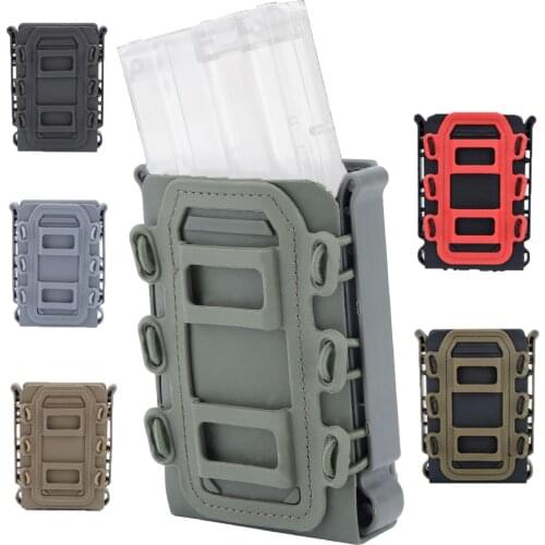 New 5.56/7.62mm Molle Pistol Military Magazine Pouch Holster with Belt Clip Soft Shell Hunting Shooting Rifle Mag Pouches