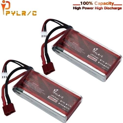Upgrade RC Car Lipo Battery 2s 7.4V 3500mAh 45C Max 60C For Wltoys 12428 12423 RC Car feiyue 03 Q39 Upgrade parts Battery 2Pcs