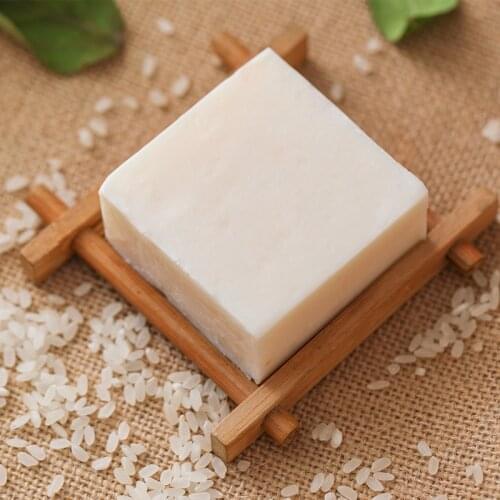 1pc Jam Handmade Whitening Soap Rice Milk Collagen Vitamin Skin Acne Pore Removal Moisturizing Deep Cleaning Brighten Skin