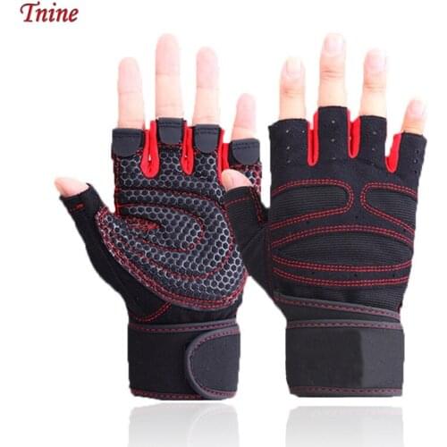 Weight Lifting Gloves Half Finger Anti-skid Gym Training Fitness Gloves Bodybuilding Workout Sports Gym Gloves Spor Eldiveni