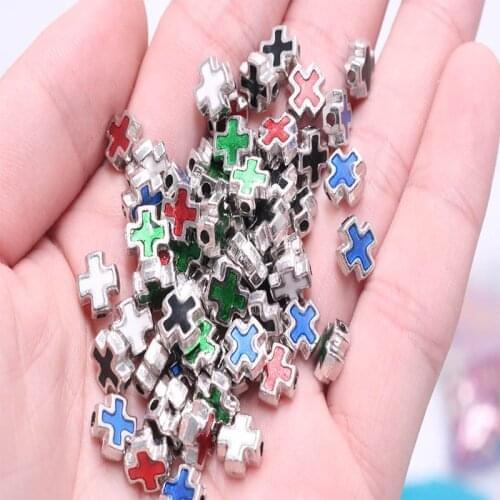 Catholic Beads Virgin Mary Handmade Beaded Maria Beads Catholic Medallion Pendant Large Hole Bead Charm Bracelet Jewelry