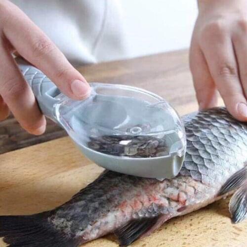 Fish Skin Brush Scraping Fishing Scale Brush Graters Fast Remove Fish Knife Cleaning Peeler Scaler Scraper with Box Package