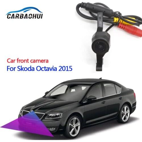 170° wide angle Waterproof CCD Car Front Logo Camera For Skoda Octavia 2015 2016 Special Front HD Camera high quality