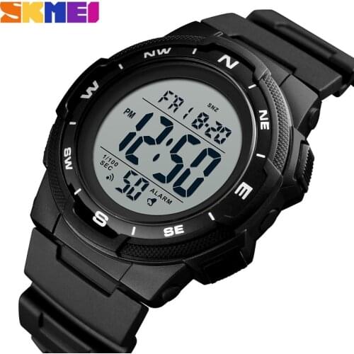 SKMEI 1423 Outdoor Sport Watch Luxury Brand Fashion Multifunction Stop Watch Dual Time 5Bar Waterproof Watch Man Digital Watch