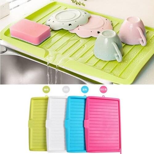 Drainer Rack Kitchen Silicone Dish Drainer Tray Large Sink Drying Rack Worktop Organizer Drying Rack For Dishes Tableware