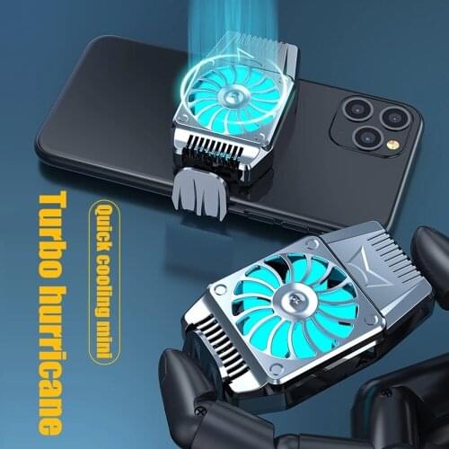 Universal Mobile Phone USB Game Cooler System Cooling Fan Holder Stand Radiator For iphone 12 Xiaomi Huawei Samsung vivo phone