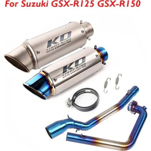 Motorcycle Exhaust System Full Muffler Pipe Silencer Tip Escape Header Connection Tube for Suzuki GSX-R125 GSX-R150 GSX-S150