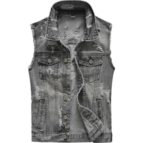 Мужские джинсовые жилеты YaSuGuoJi China At AliExpress