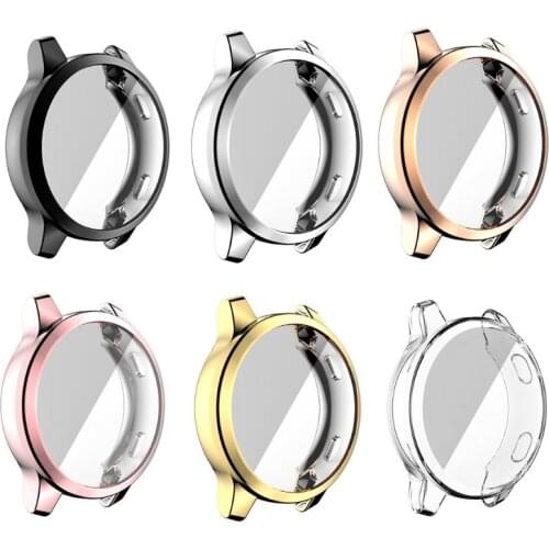 Screen Protector Case Compatible with -Garmin Vivoactive 4 45mm, Full Coverage Ultra Thin TPU Plated Protective Cover