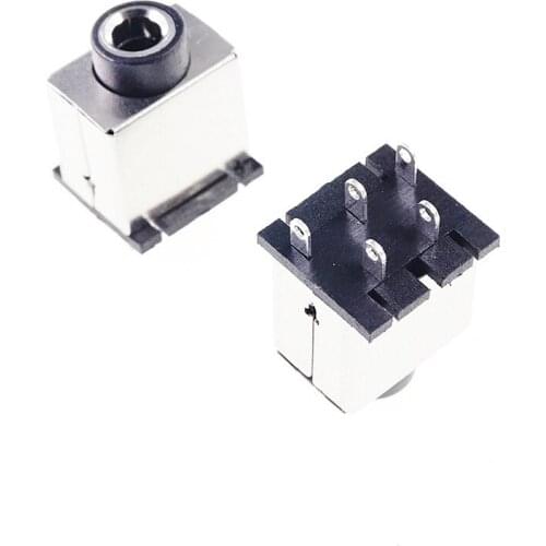 10pcs Vertical Phone Jack 3.5mm 5 contacts stereo socket 3 conductor notebook computer audio connector through hole shielded