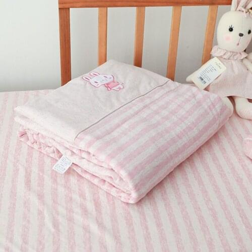 120*150cm Kindergarten Bedding Cotton Quilt Kids Nap Quilt Baby Quilt Striped Spring Autumn kindergarten Children Crib Blankets