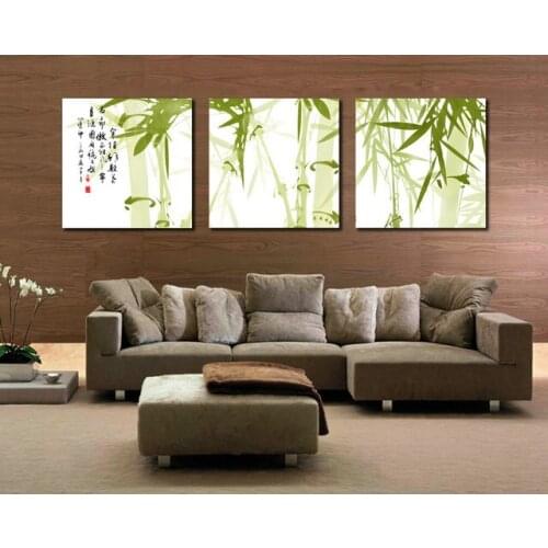 3 piece Giclee wall art Canvas Prints Still Life Wall Art Chinese Bamboo Modern cuadros pictures for Living Room Home Dedor