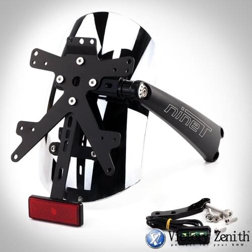 For BMW RnineT 2014 -2021 R nine Rnine T R nineT Motorcycle Splash Guard Rear Fender Bracket Mudguard with LED License Plate