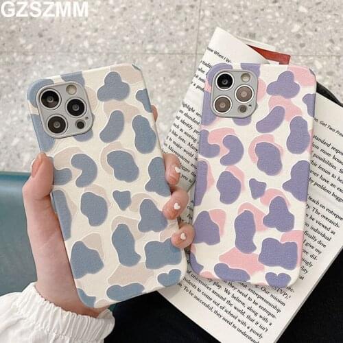 Fashion Leopard Print Phone Bag Cases for Iphone 7 8 Plus SE 2020 11 12 Pro Max Mini Xr Xs Max X TPU+PU Protective Cover Coque