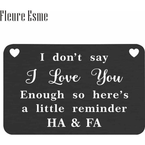 Engraved Name Wallet Insert Card Gifts for Him Men Husband Valentine From Wife Girlfriend Boyfriend Anniversary Birthday Gift