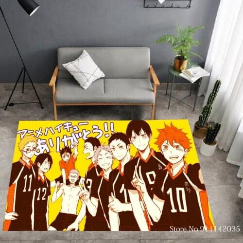 3D Print Carpet for Living Room Volleyball Boy Anti-slip Area Floor Rug Anime Cartoon Bedroom Decor Tapete Kid Play Mats Carpets