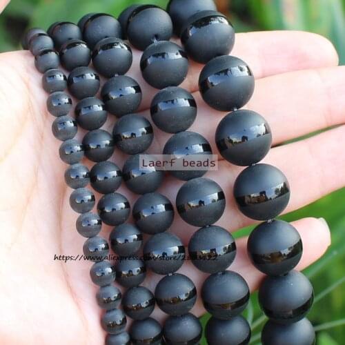 Natural Blck Agate 6-14mm FuShou/SunMoon Round Loose Beads ,Wholesale For DIY Jewellery Free Shipping !For DIY Jewelry making