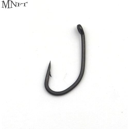 MNFT 50PCS Matt Black Coated Fishing Hooks Carp Hooks Coarse Fishing Strong & Sharp Fish 6# , 8