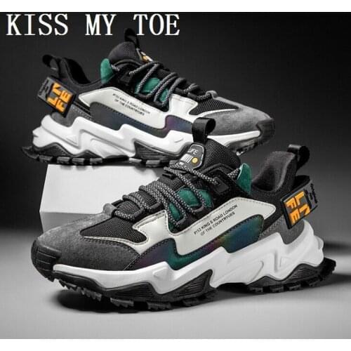 Fashion 2021 Casual Breathable Chunky Mesh Shoes For Men Sneakers Zapatos De Hombre Sport Boys Flat Tenis Masculino Vulcanized