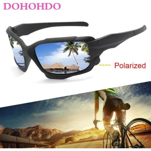 DOHOHDO Men Polarized Cycling Sunglasses Bicycle MTB Road Bike Glasses Sport Driving Fishing Goggles Cycling Eyewear Women UV400