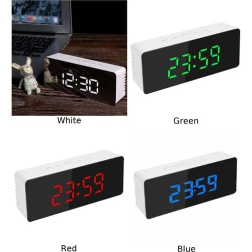 Table Clock Luminous Digital Snooze Time Temperature Wake Up Light Backlit Desk Clock Bedroom Home Wekkerradio Led Clock
